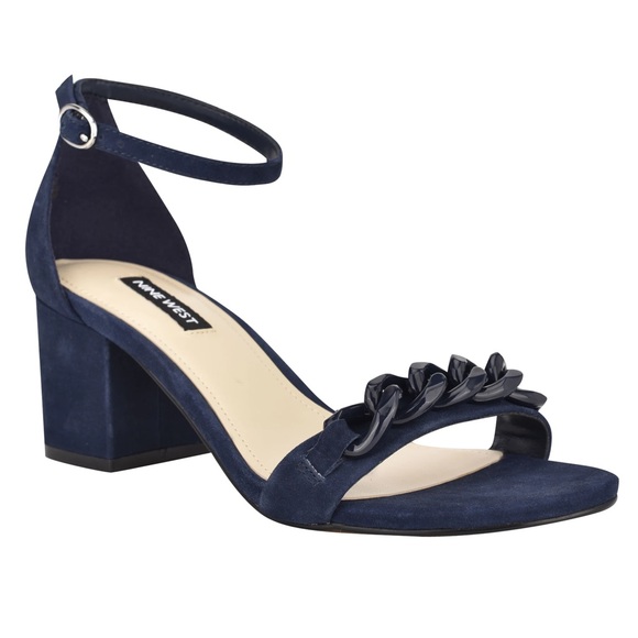 Nine West - Kimba Ankle Strap Block Heel Sandals - Picture 7 of 11